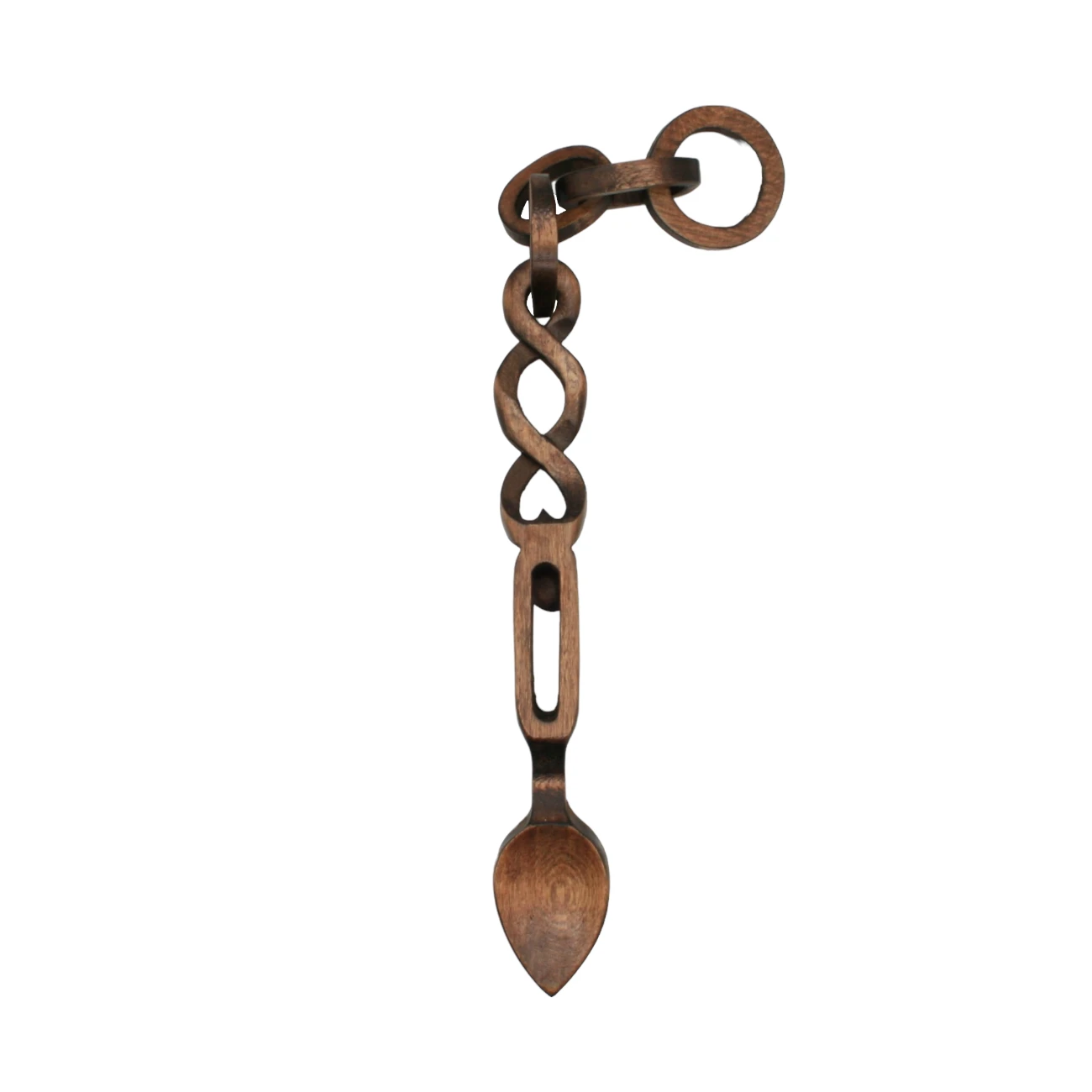 An image of a lovespoon titled Twist & 1 Ball Cage