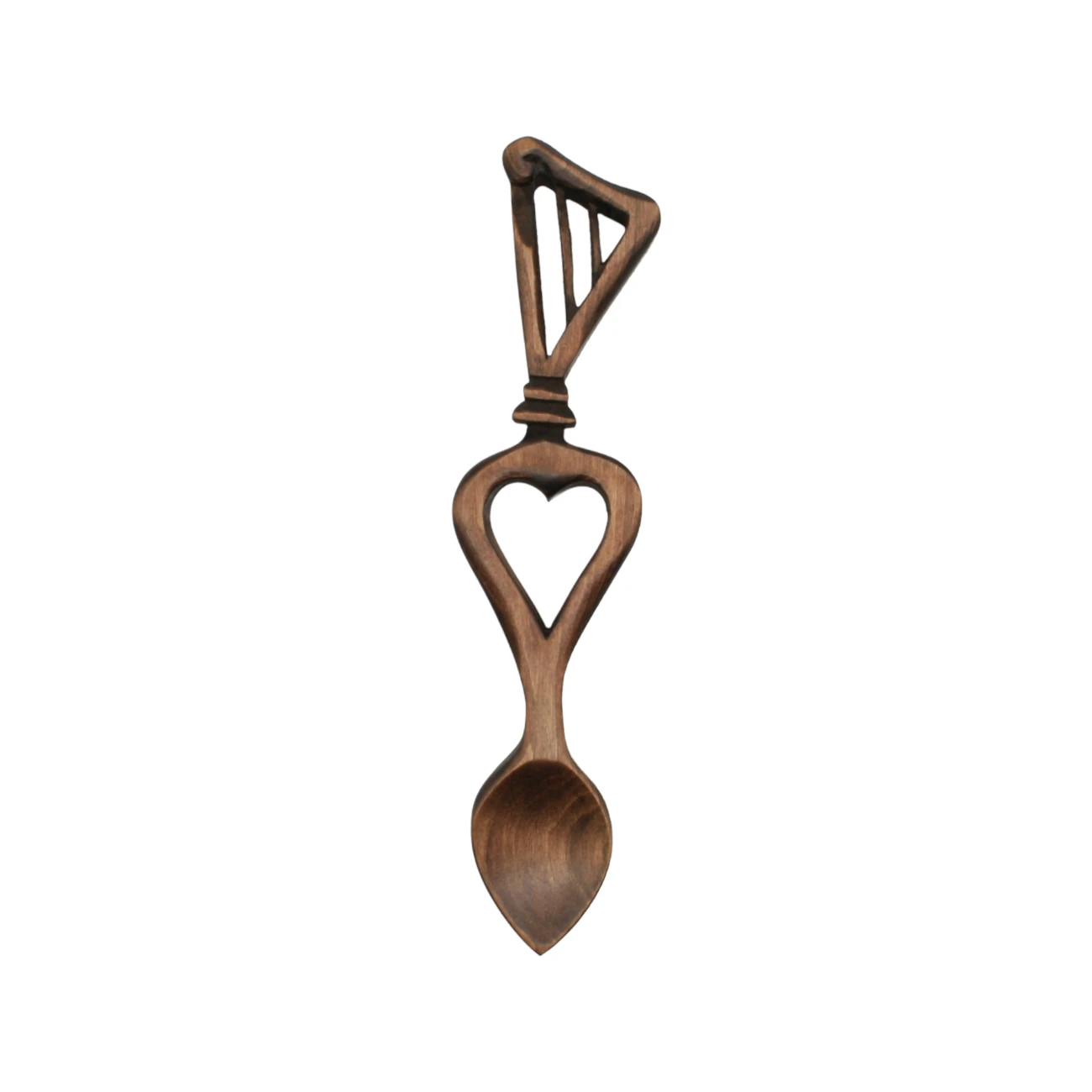 An image of a lovespoon titled Harp & Heart