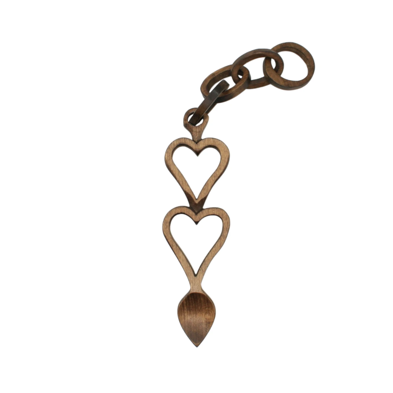 An image of a lovespoon titled Hearts with chain