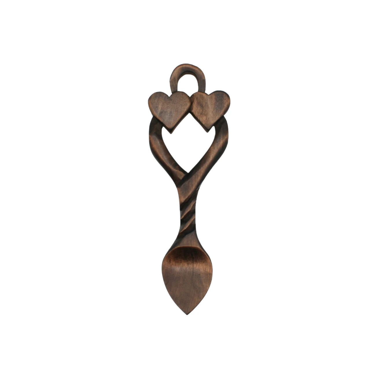 An image of a lovespoon titled Hearts & Twist