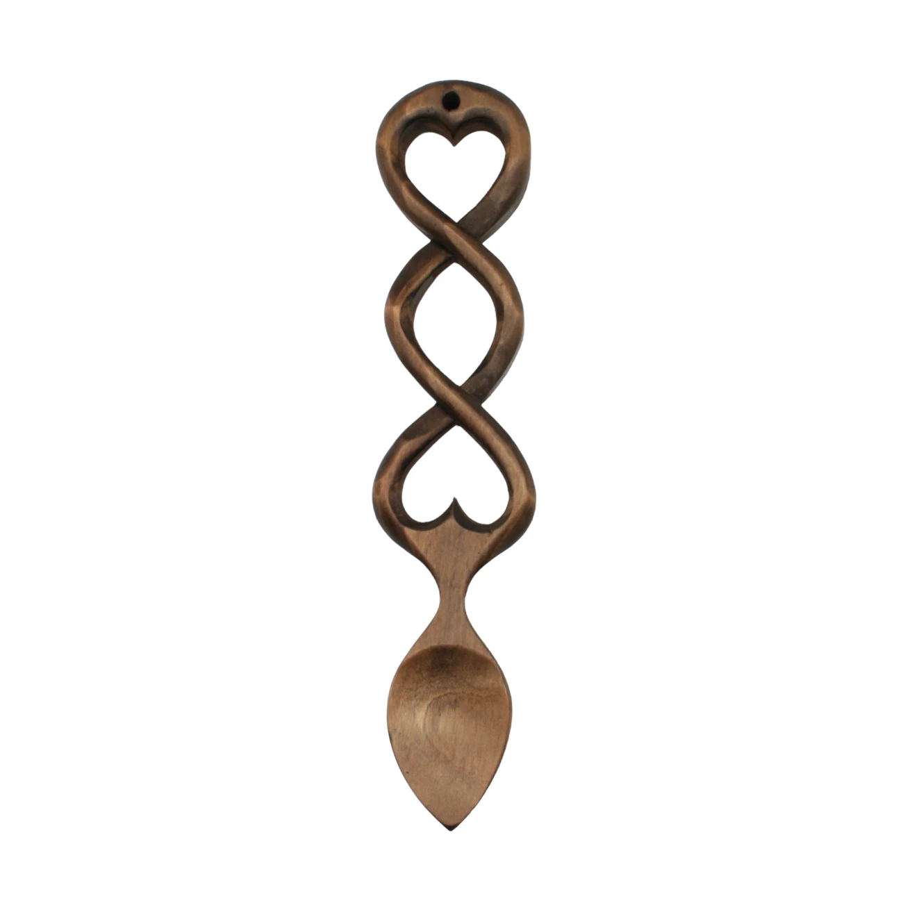 An image of a lovespoon titled Celtic Hearts